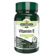 Natures Aid E-vitamin 200 NE 60 db lágykapszula 